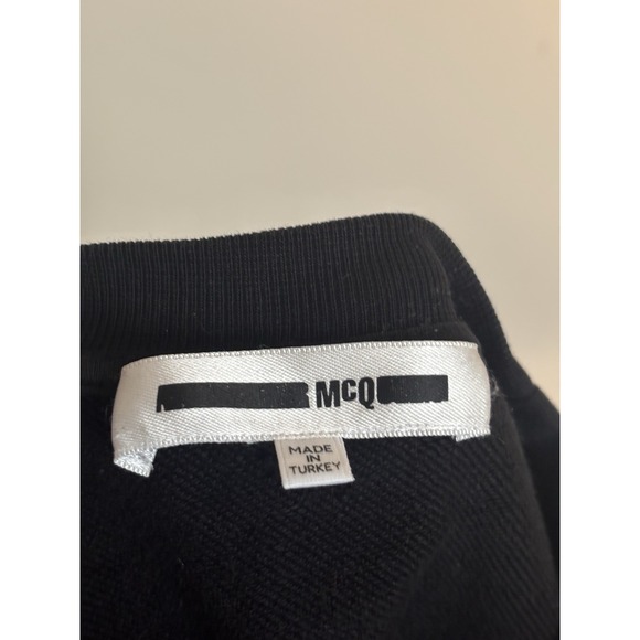 Alexander McQueen Mens Small Sweatshirt Crewneck Pullover Monster Black - Picture 2 of 7